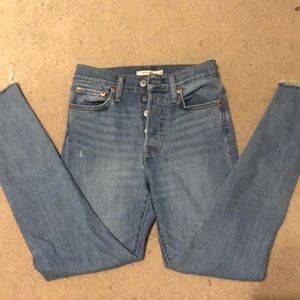 Levi wedgie skinny jeans